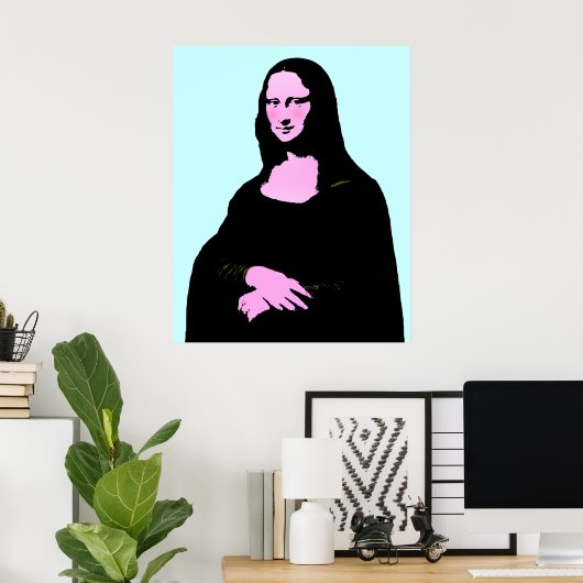 Poster Mona Lisa Pop Art Style (Bureau à domicile)