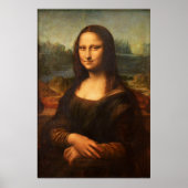 Poster Mona Lisa portrait peinture Leonardo Da Vinci (Devant)