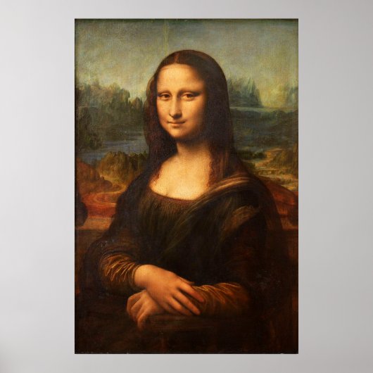 Poster Mona Lisa portrait peinture Leonardo Da Vinci (Devant)