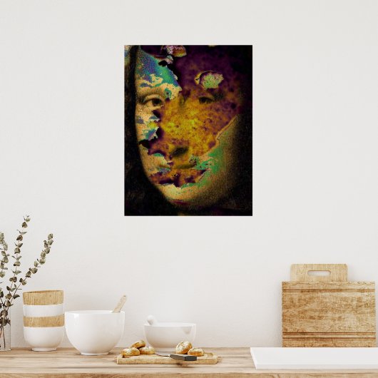 Poster mona lisa raw (Cuisine)