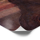 Poster Mona Lisa souffle de bulle grise gomme (Coin)