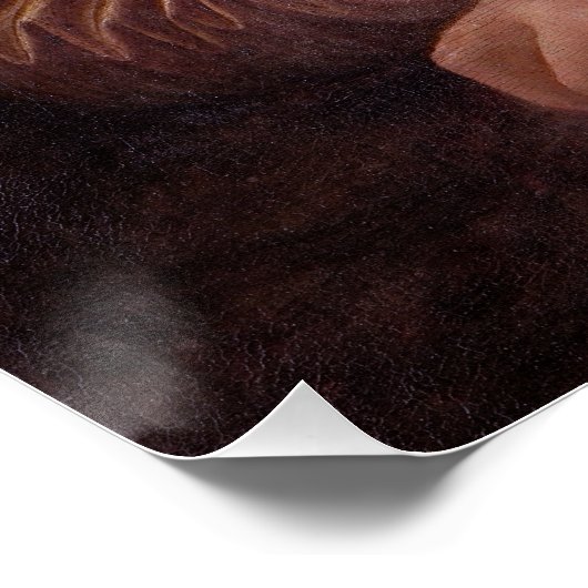 Poster Mona Lisa souffle de bulle grise gomme (Coin)