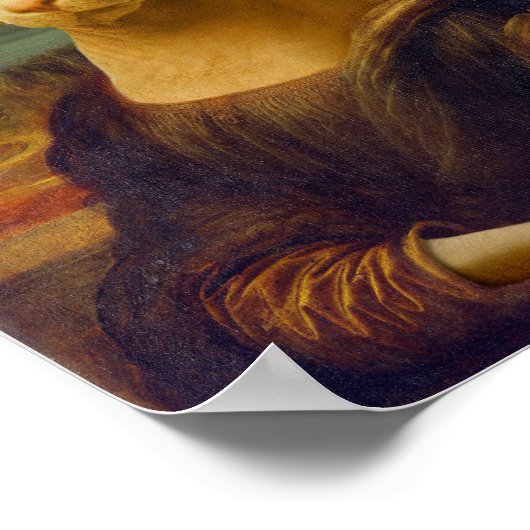 Poster Mona Lisa Sphynx `Chat (Coin)