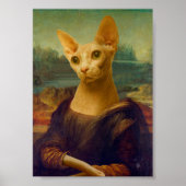 Poster Mona Lisa Sphynx Chat (Devant)
