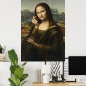 Poster Mona Lisa striking a "Kyun Pose" (Bureau à domicile)