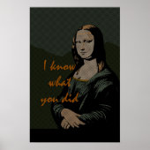 Poster Mona Lisa - Style de bande dessinée (Devant)