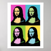Poster Mona Lisa - Style Pop Art (Devant)