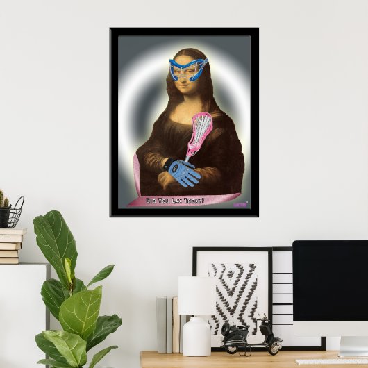 Poster Mona Lisa Va Laxs-Tastic ! (Bureau à domicile)