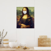 Poster Mona Lisa Via Corona Virus (Cuisine)