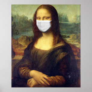 Poster Mona Lisa Via Corona Virus
