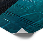 Poster Mona Lisa - Vision minimaliste cubiste (Coin)