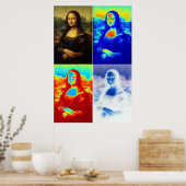 Poster Mona Lisa Warholled (Cuisine)