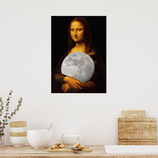 Poster Mona Lune Lisa (Cuisine)