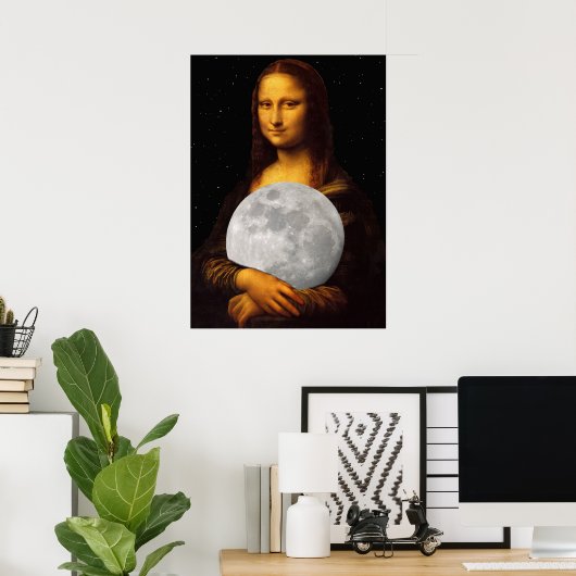 Poster Mona Lune Lisa (Bureau à domicile)