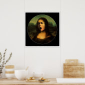 Poster Mona Medusa du Caravaggio (Cuisine)