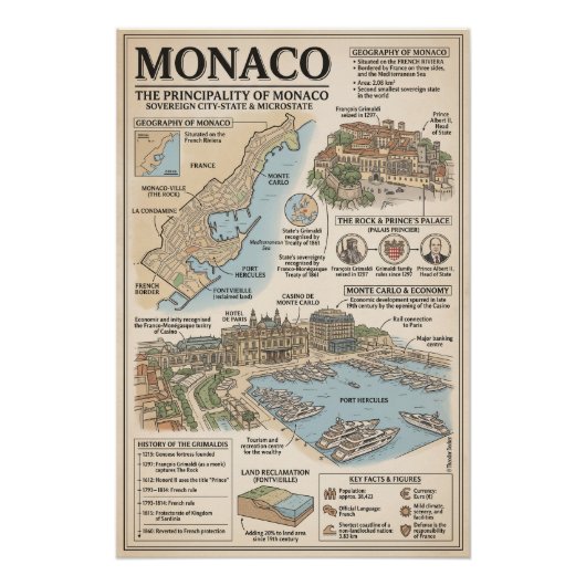Poster Monaco (Devant)
