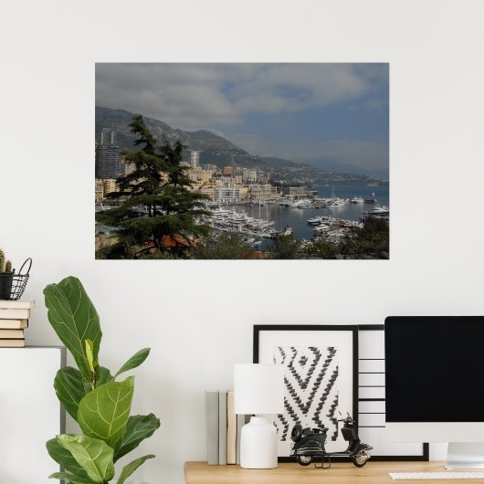 Poster Monaco (Bureau à domicile)