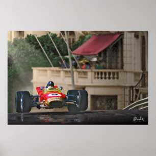 Poster Monaco 1968 de Graham