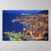 Poster Monaco la nuit (Devant)