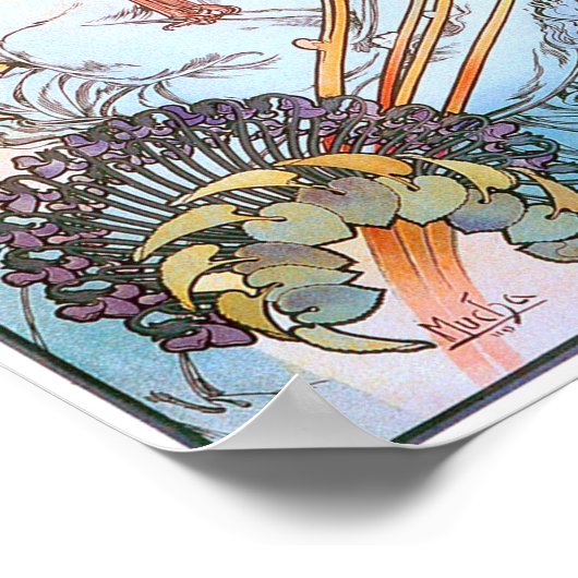 Poster Monaco, Monte-Carlo, Mucha (Coin)