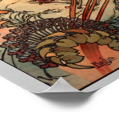 Poster Monaco Monte Carlo par Alfons Mucha (Coin)