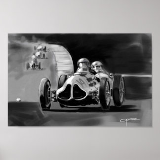 Poster Monaco Race Car