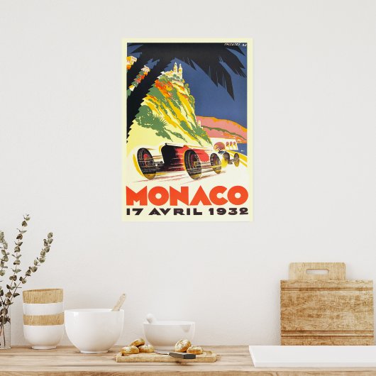 Poster Monaco Racing (Cuisine)
