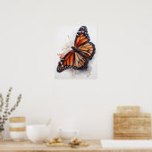Poster Monarch Papillon Art Imprimer l'affiche (Cuisine)
