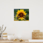 Poster Monarque Butterfies sur Tournesol (Cuisine)