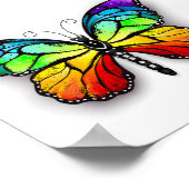 Poster Monarque papillon arc-en-ciel (Coin)