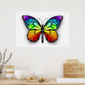 Poster Monarque papillon arc-en-ciel (Cuisine)