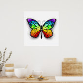 Poster Monarque papillon arc-en-ciel (Cuisine)