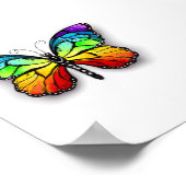 Poster Monarque papillon arc-en-ciel (Coin)