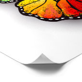 Poster Monarque papillon arc-en-ciel (Coin)