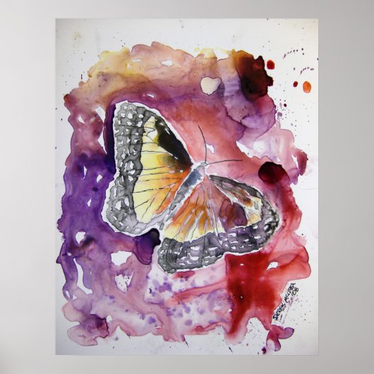 Poster monarque_papillon_peinture (Devant)