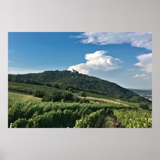 Poster Monastaire et vignoble (Devant)