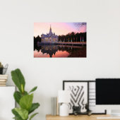 Poster Monastère au bord du lac (Bureau à domicile)