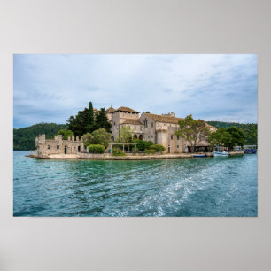 Poster Monastère bénédictin sur l'île de Mljet - Croatie