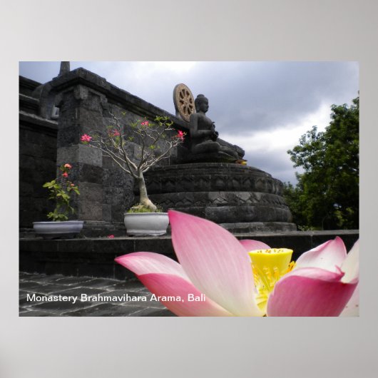 Poster Monastère Brahmavihara Arama, Bali (Devant)