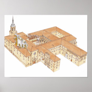 Poster Monastère de San Millan de la Cogolla. La Rioja