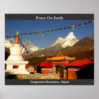 Poster Monastère de Tengboche, Népal