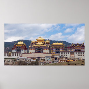 Poster Monastère Tibétain de Songzanlin - Yunnan, Chine