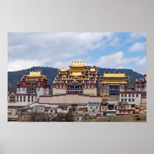 Poster Monastère tibétain Songzanlin - Yunnan, Chine
