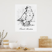 Poster Mondain Pigeon 1978 (Cuisine)