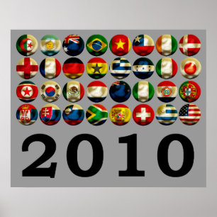 Poster Monde 2010 de l'Afrique du Sud