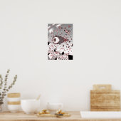 Poster Monde à l'abandon de regards qui s'effritent. (Cuisine)