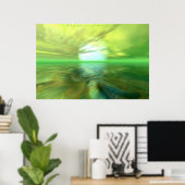 Poster Monde au-delà (Bureau à domicile)