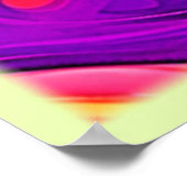 Poster Monde coloré : Motif fleuri (Coin)