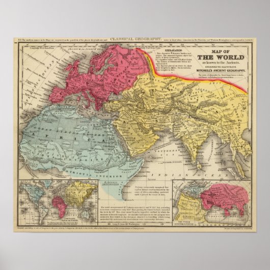 Poster Monde connu des anciens (Devant)