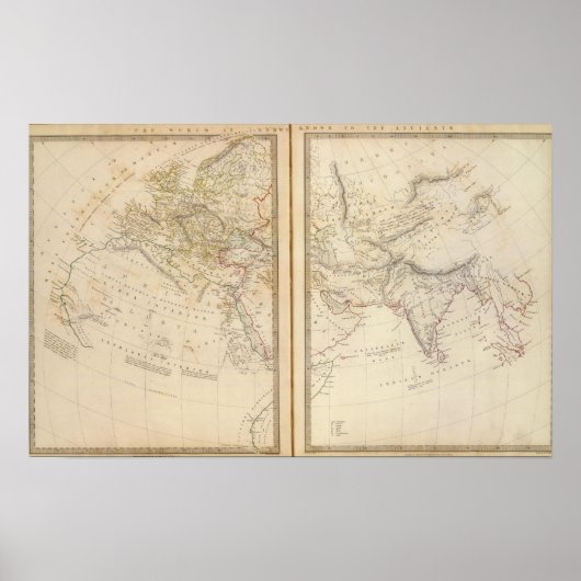 Poster Monde connu des anciens (Devant)